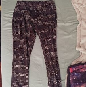 Geometric dot Athletic leggings sz m